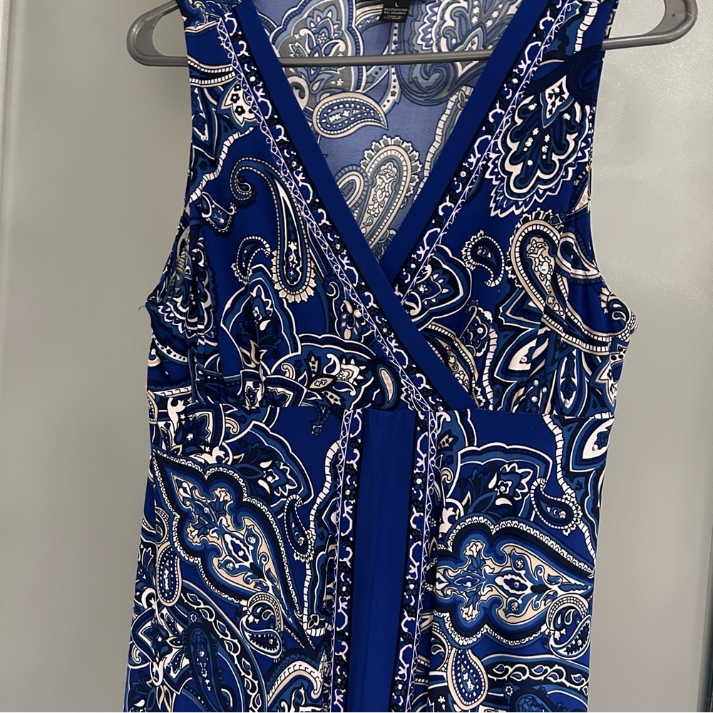 Blue Paisley Dress